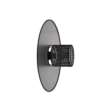 Duolla - Wall light TOKYO RATTAN 1xE27/15W/230V d. 50 cm silver/black