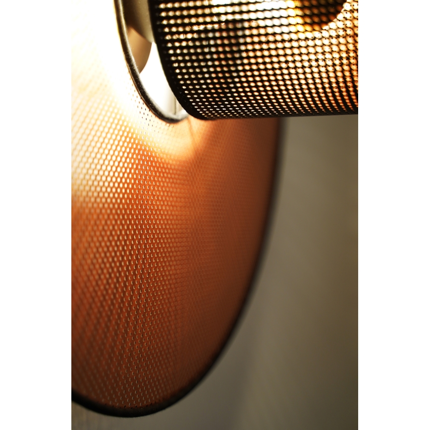 Duolla - Wall light TOKYO SHINY 1xE27/15W/230V d. 50 cm copper/black