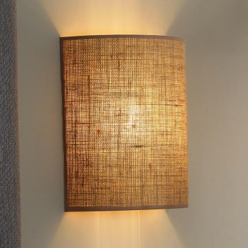 Duolla - Wall light YUTE 1xE27/15W/230V d. 20 cm brown