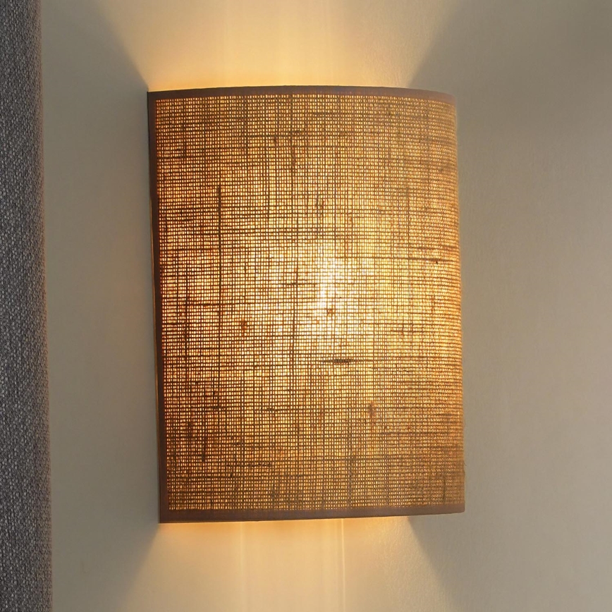 Duolla - Wall light YUTE 1xE27/15W/230V d. 20 cm brown