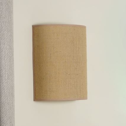 Duolla - Wall light YUTE 1xE27/15W/230V d. 20 cm brown