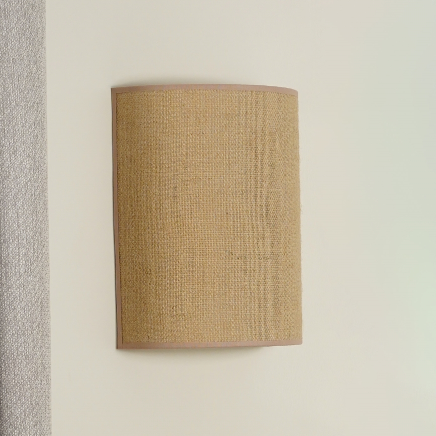 Duolla - Wall light YUTE 1xE27/15W/230V d. 20 cm brown