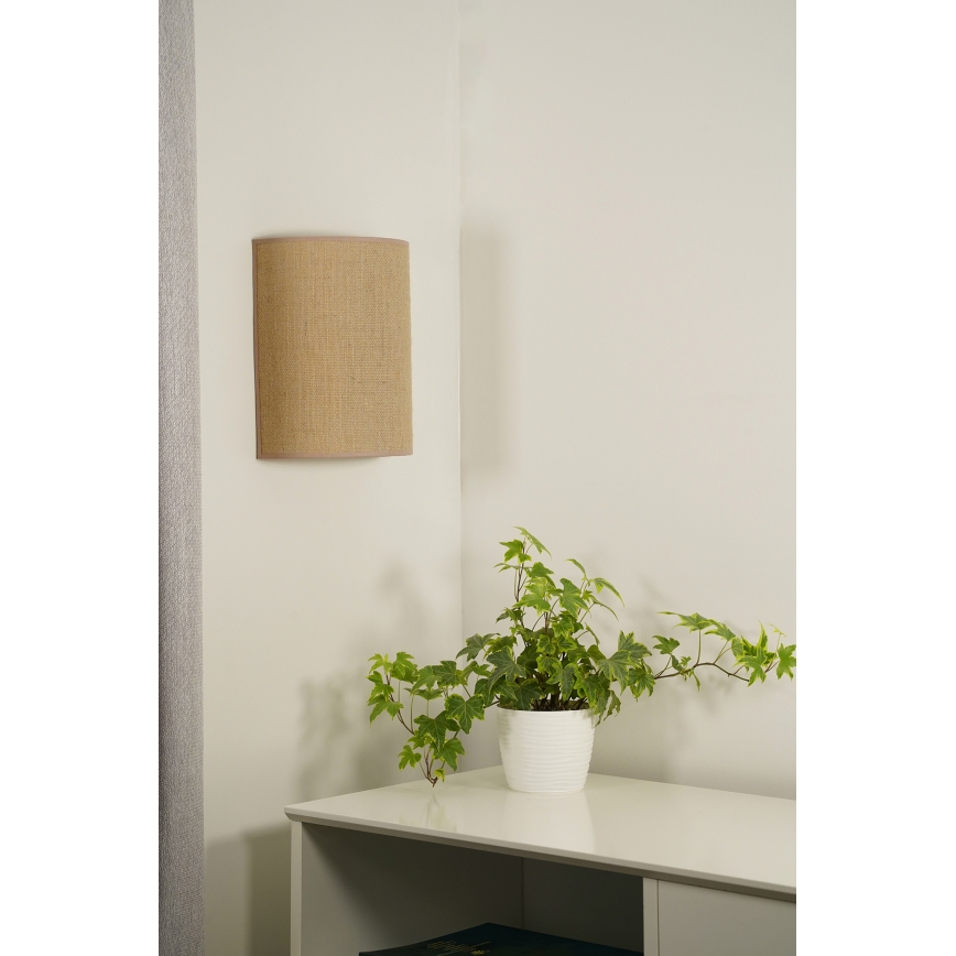 Duolla - Wall light YUTE 1xE27/15W/230V d. 20 cm brown