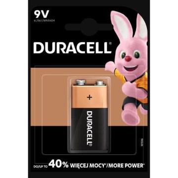 Duracell - 1 pcs Alkaline battery Basic 9V 550 mAh
