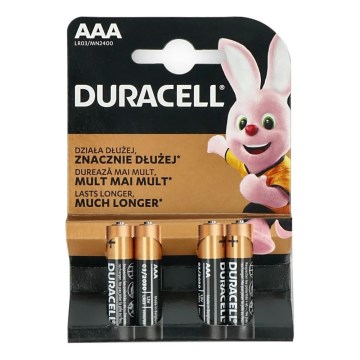 Duracell - 4 pcs Alkaline battery Basic LR03/AAA 1,5V 2400 mAh