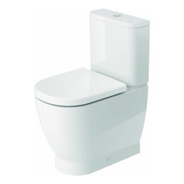 Duravit 20600900002 - D-CODE close-coupled toilet, glossy white ceramic