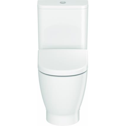 Duravit 20600900002 - D-CODE close-coupled toilet, glossy white ceramic