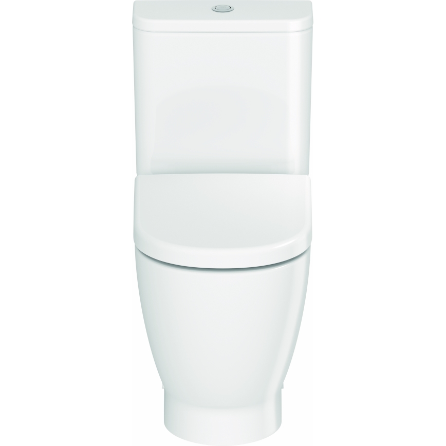 Duravit 20600900002 - D-CODE close-coupled toilet, glossy white ceramic