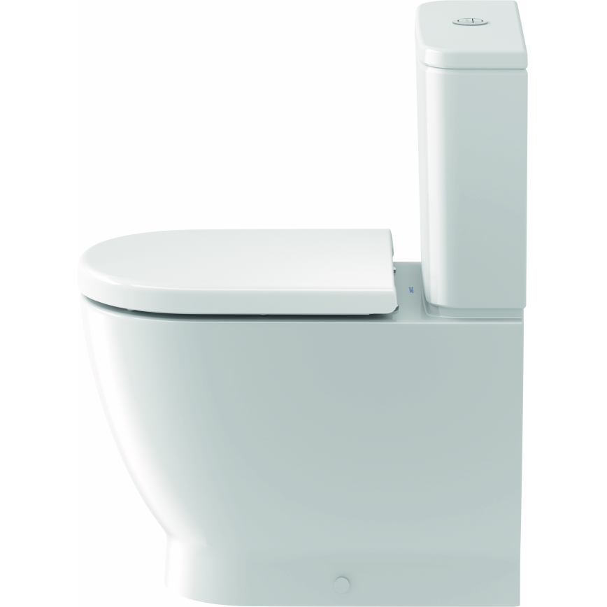 Duravit 20600900002 - D-CODE close-coupled toilet, glossy white ceramic