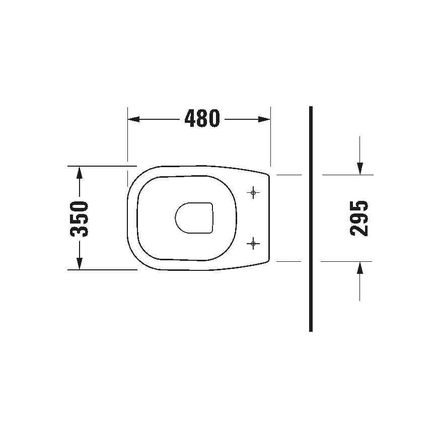 Duravit 21080900002 - Floor-standing toilet D-CODE ceramic/glossy white
