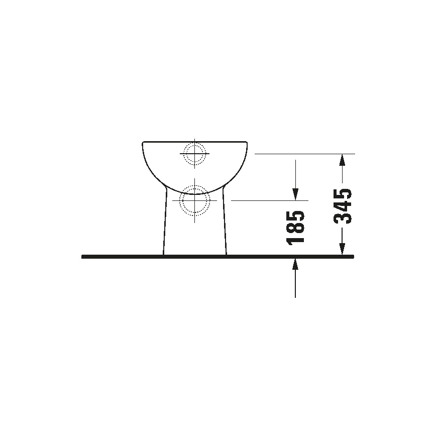 Duravit 21080900002 - Floor-standing toilet D-CODE ceramic/glossy white