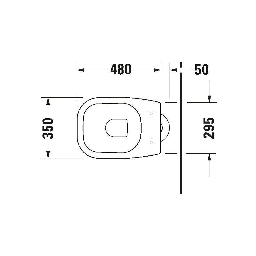Duravit 21100100002 - D-CODE Floor-standing Toilet, Ceramic, Gloss White