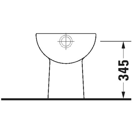 Duravit 21100100002 - D-CODE Floor-standing Toilet, Ceramic, Gloss White
