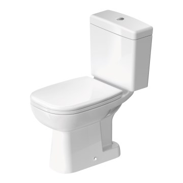Duravit 21110100002 - D‑CODE close‑coupled toilet, ceramic / glossy white