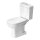 Duravit 21110100002 - D‑CODE close‑coupled toilet, ceramic / glossy white