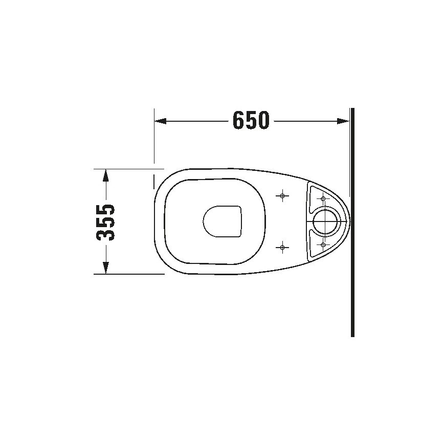 Duravit 21110100002 - D‑CODE close‑coupled toilet, ceramic / glossy white