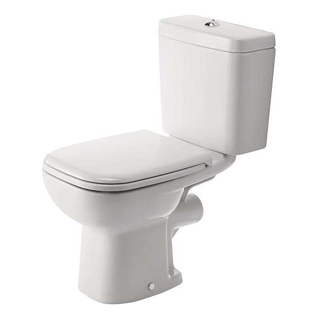 Duravit 21110900002 - D-CODE Close-coupled toilet, ceramic / gloss white