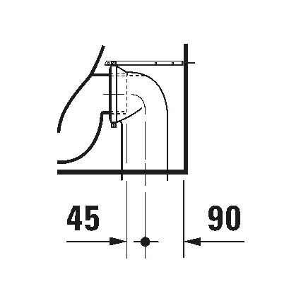 Duravit 21150900002 - D-CODE floor-standing toilet, ceramic/glossy white