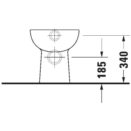Duravit 21150900002 - D-CODE floor-standing toilet, ceramic/glossy white