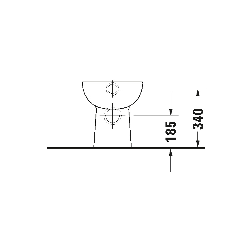 Duravit 21150900002 - D-CODE floor-standing toilet, ceramic/glossy white