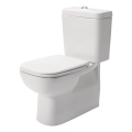 Duravit 21180900002 - D-CODE ceramic close-coupled toilet, glossy white
