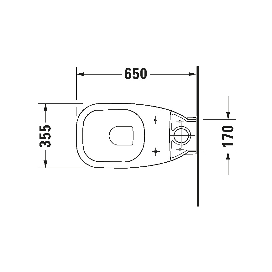 Duravit 21180900002 - D-CODE ceramic close-coupled toilet, glossy white