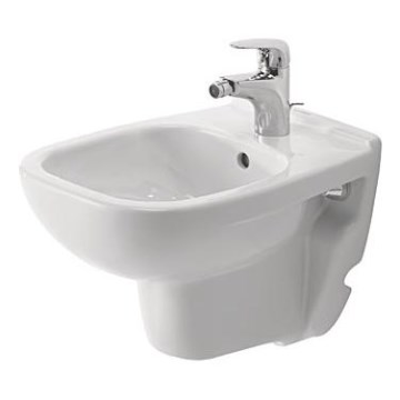 Duravit 22371500002 - D-CODE wall-mounted bidet, ceramic, glossy white