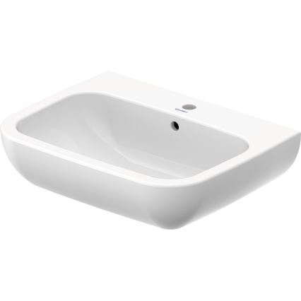 Duravit 23106500002 - Wall-hung washbasin D-CODE 65 x 50 cm ceramic / glossy white