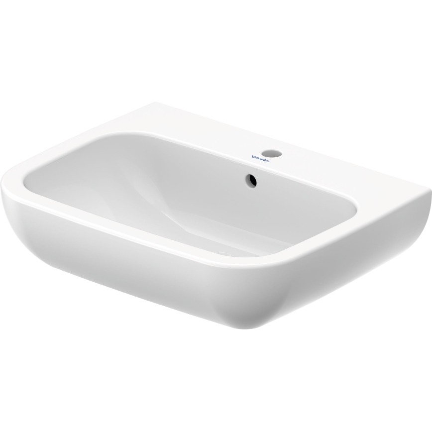 Duravit 23106500002 - Wall-hung washbasin D-CODE 65 x 50 cm ceramic / glossy white