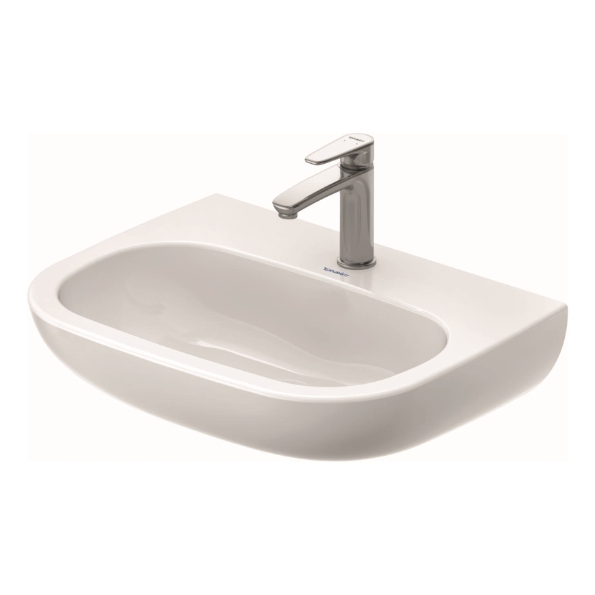 Duravit 23116000002 - Wall-hung washbasin D-CODE 60x46 cm ceramic/glossy white