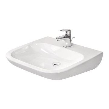 Duravit 23136000002 - D-CODE wall-hung basin 60x55 cm ceramic/glossy white