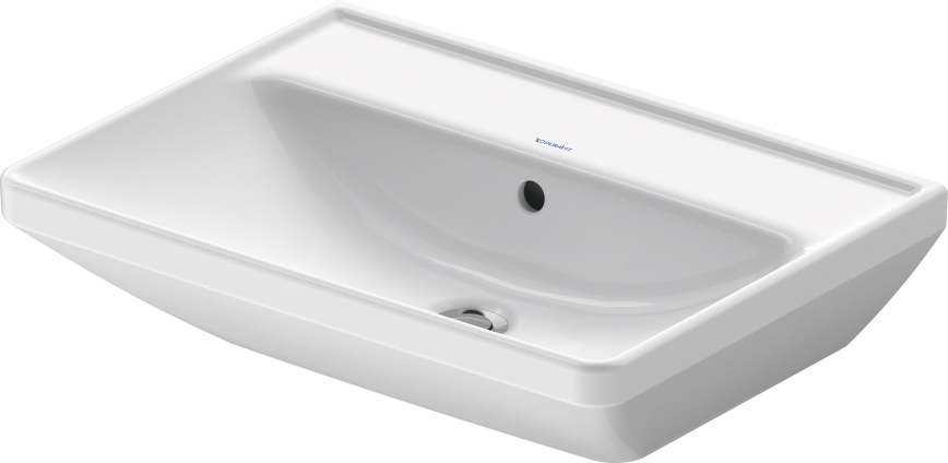 Duravit 2366600060 - D-NEO Wall-hung Washbasin 60x44 cm, Ceramic / Gloss White