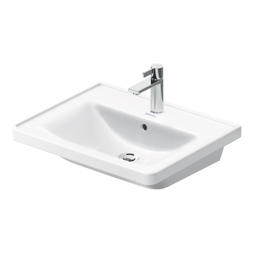 Duravit 2367600000 - D-NEO wall-hung basin 60 x 48 cm, ceramic/glossy white