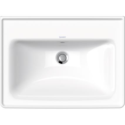 Duravit 2367650060 - Wall-hung washbasin D-NEO 65x48 cm ceramic/glossy white