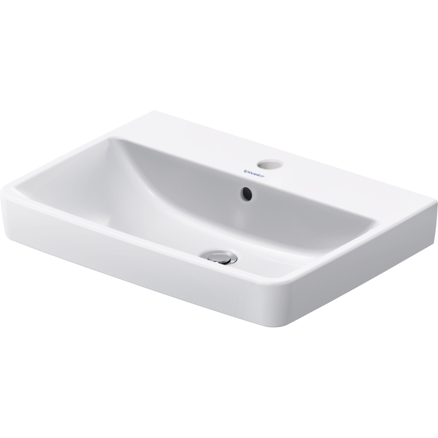 Duravit 23756500002 - Wall-hung washbasin D-NEO 65 x 46 cm ceramic/glossy white