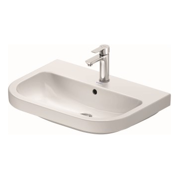Duravit 23986500002 - D-CODE Wall-hung Washbasin 65 x 46 cm, Ceramic / Gloss White