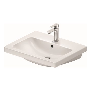 Duravit 23996000002 - Wall-mounted washbasin D-CODE 60x48 cm ceramic/glossy white