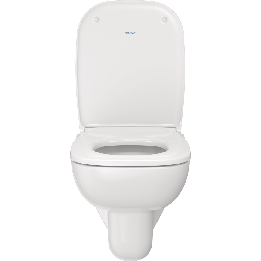 Duravit 25700920002 – D-CODE Wall-hung Rimless Toilet, Ceramic / Glossy White