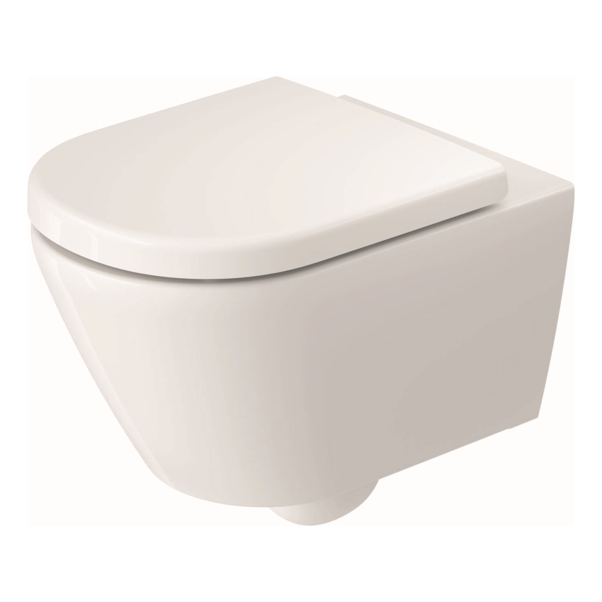 Duravit 29030900212 - D-CODE Rimless Wall-hung Toilet, Ceramic / Glossy White