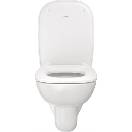Duravit 45350900A1 - D-CODE Wall-Hung Toilet with SoftClose Seat, Ceramic / Glossy White