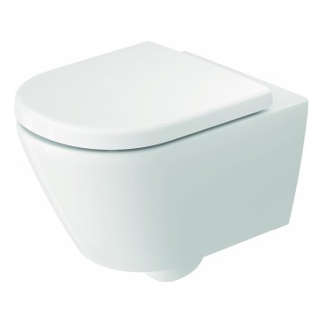 Duravit 49030900B2 - D-CODE wall-hung toilet with seat, ceramic/glossy white