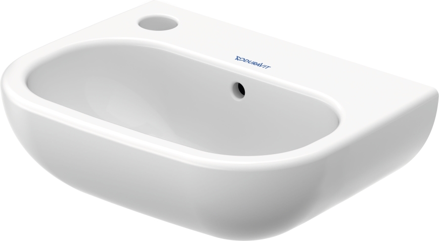 Duravit 7053600092 - D-CODE Wall-hung Washbasin 36x27 cm Ceramic/Glossy White
