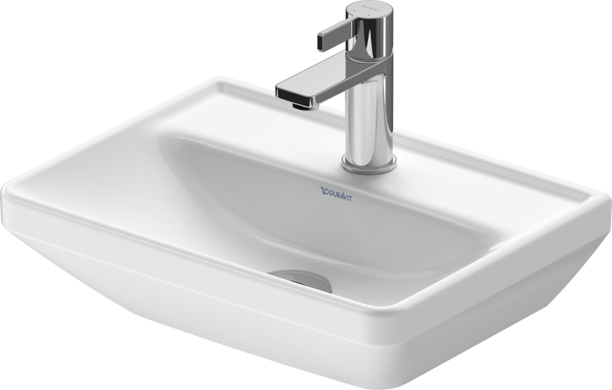 Duravit 738450041 - D-NEO wall-mounted washbasin 45 x 33.5 cm, ceramic/glossy white