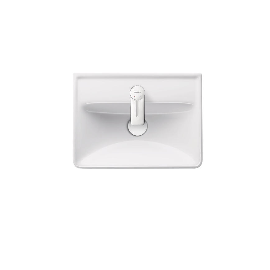 Duravit 738450041 - D-NEO wall-mounted washbasin 45 x 33.5 cm, ceramic/glossy white