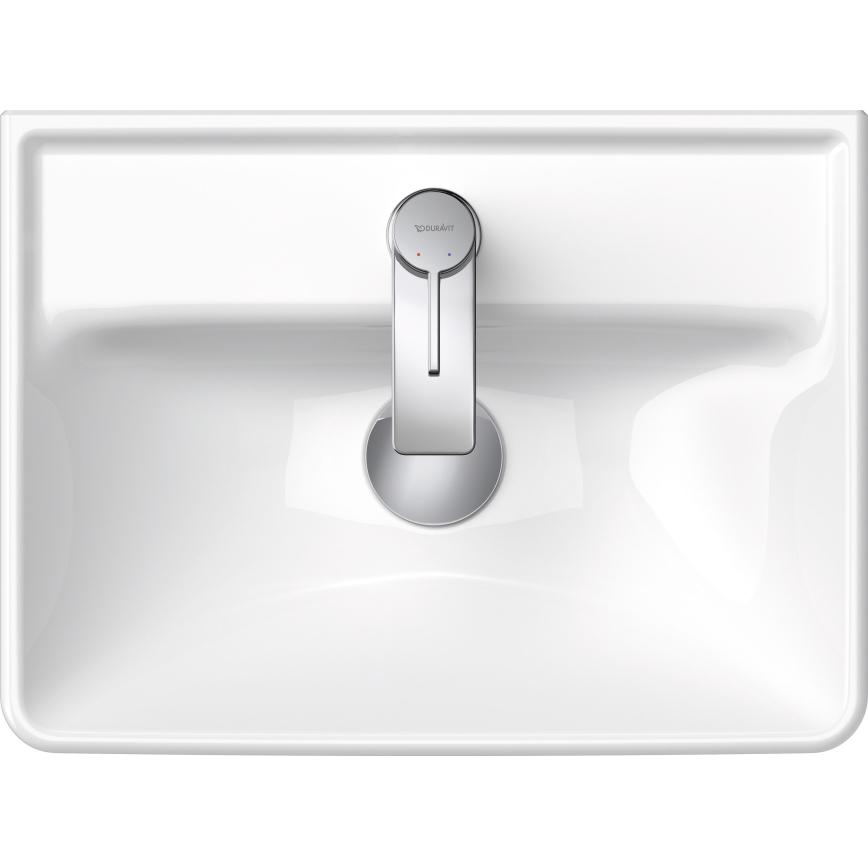 Duravit 738450041 - D-NEO wall-mounted washbasin 45 x 33.5 cm, ceramic/glossy white