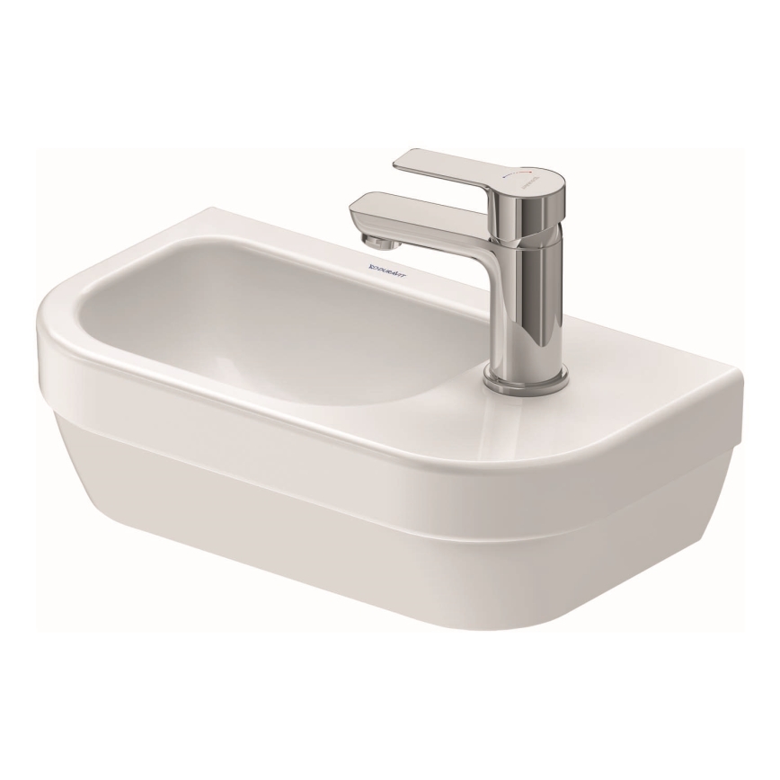 Duravit 7494000412 - D-CODE Wall-hung Basin 40 x 22 cm, Ceramic / Gloss White