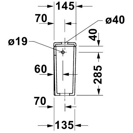 Duravit 9530000852 - Flush cistern for D-CODE toilet, 4.5/3 L, ceramic/white