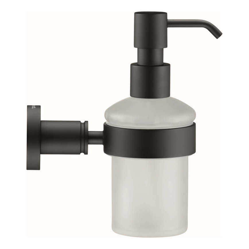 Duravit 99164600 - D-CODE Wall-mounted soap dispenser 390 ml frosted glass/matte black