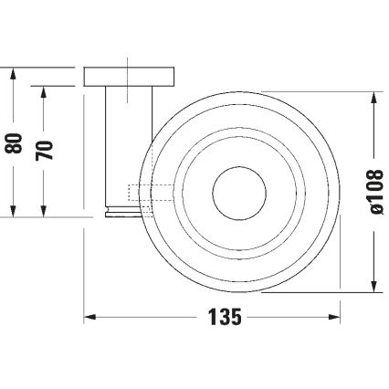Duravit 99181000 - D-CODE wall-mounted soap dish, right-hand, polished chrome