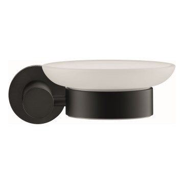 Duravit 99184600 - D-CODE Wall-Mounted Soap Dish, Right-Hand, Matte Black